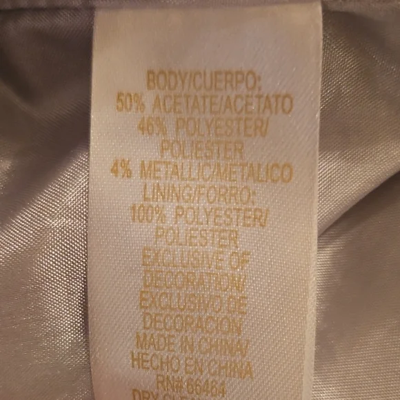 Sandra Darren Gray White Metallic Sheen Stripe Blaze - Picture 4 of 9